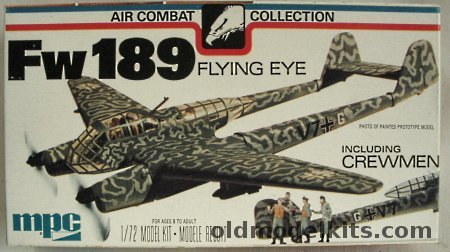 MPC 1/72 Focke-Wulf FW-189 with Ground Crew  - (ex Airfix), 2-2112 plastic model kit